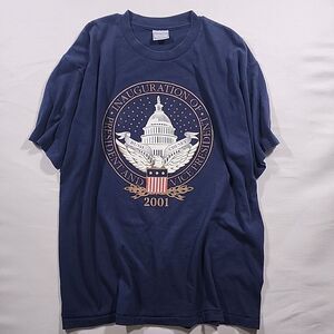 Allsports Bush Cheney 2001 Inaugural T-shirt Vintage Single Stitch Men's XL